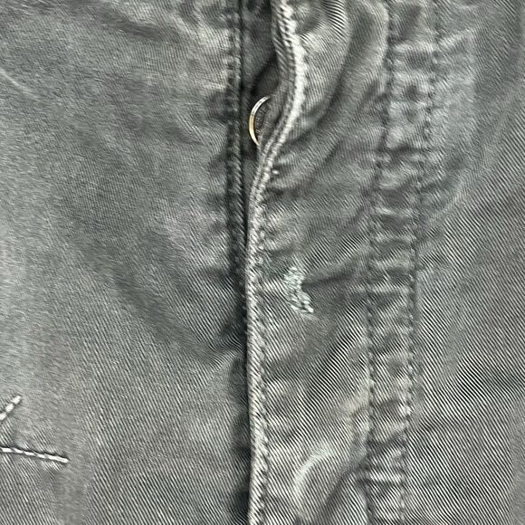 True Religion Dean Geo Quilted Gray Chino Straight Leg Jeans Pants 36/32.5 Taper - Picture 4 of 11